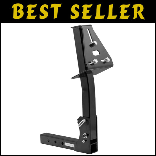 Heavy-Duty Caravan Spare Tire Carrier with Anti-Rattle System for 2" Receivers