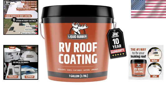 Brilliant White RV Roof Sealant - Flexible & Solar Reflective Waterproof Coating