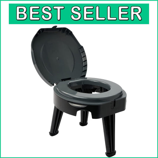 FOLD-to-GO Portable Toilet: Lightweight 4.5 lbs, 14.5" for Camping Adventures