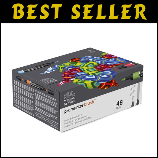 Essential 48-Count ProMarker Art Marker Set - Perfect for Drawing & Illustration