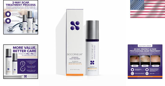 Advanced Silicone Scar Treatment Gel with SPF 30 - Fast-Drying & Water-Resistant