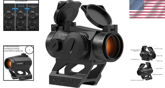 Compact and Lightweight Red Dot Sight with Anti-Reflection and Co-Witness Mount