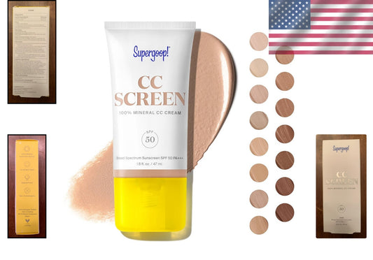 CC Screen - SPF 50 Mineral CC Cream with Buildable Coverage & Tinted Moisturizer