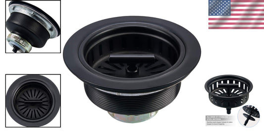 Stainless Steel Kitchen Sink Strainer Assembly - Rustproof & Leak-Proof Design