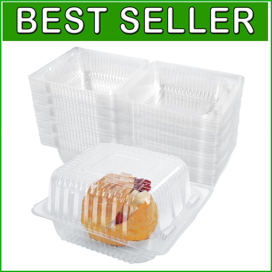 400 Pcs Clear Disposable Clamshell Containers - Perfect for Catering & Takeout
