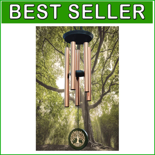36-Inch Memorial Wind Chime - Deep Tone Outdoor Decor for Loving Remembrance