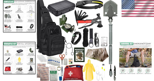 Durable Survival Kit Pro: Emergency Essentials for Adventurers & Outdoor Lovers