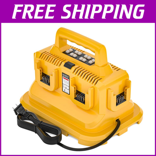 6-Port Rapid Battery Charger Station for Devvalt 20V/60V Batteries - AC 100-240V