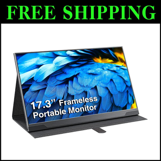 17.3-Inch FHD Portable Gaming Monitor - USB-C, HDR, FreeSync & Built-in Speakers