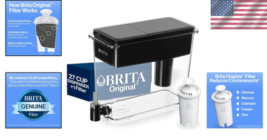 Freestanding UltraMax Water Dispenser - 27 Cups, BPA-Free with Filter Indicator