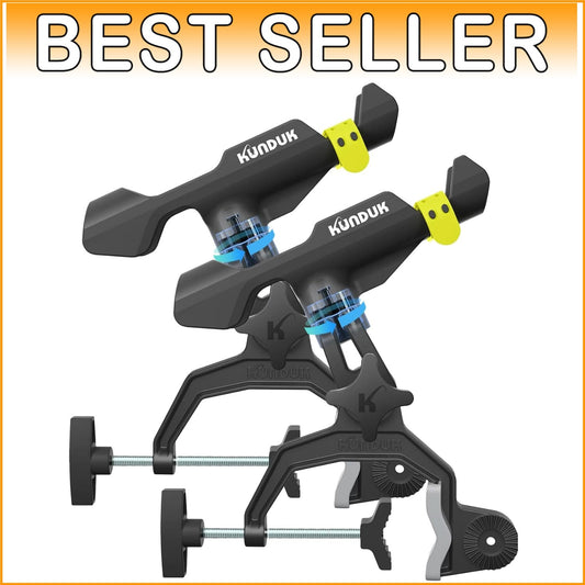 Upgraded Fishing Rod Holder with Effortless 360° Dual Rotation & Secure Grip