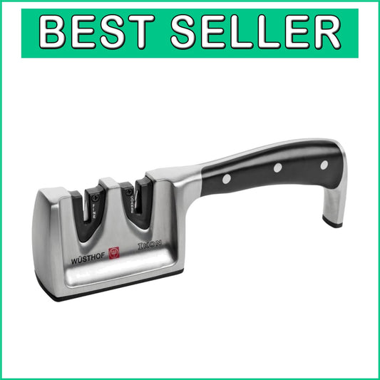 Wusthof Classic IKON 2-Stage Knife Sharpener for Effortless Precision
