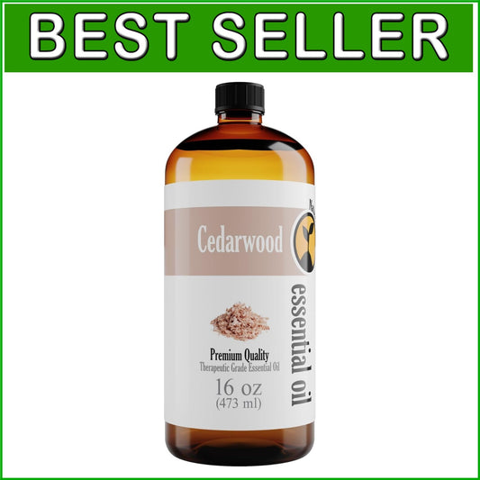 All-Season Cedarwood Essential Oil 16oz - Superior for Diffuser & Soap Making