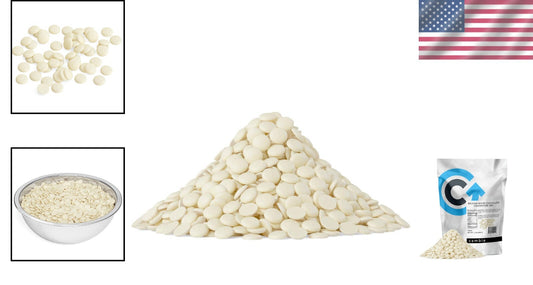Premium 2 lb Belgian White Chocolate Couverture - Ideal for Molding & Ganaches