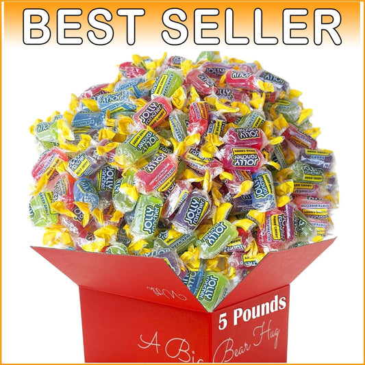 5-Pound Jolly Rancher Hard Candy Assortment - Individually Wrapped Fruity Treats