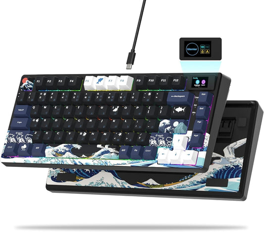 Womier S-K80 RGB Mechanical Keyboard - Hot Swappable, Multi-functional & Stylish