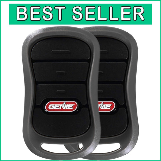 2-Pack Ergonomic 3-Button Garage Door Opener Remotes - Intellicode Compatible