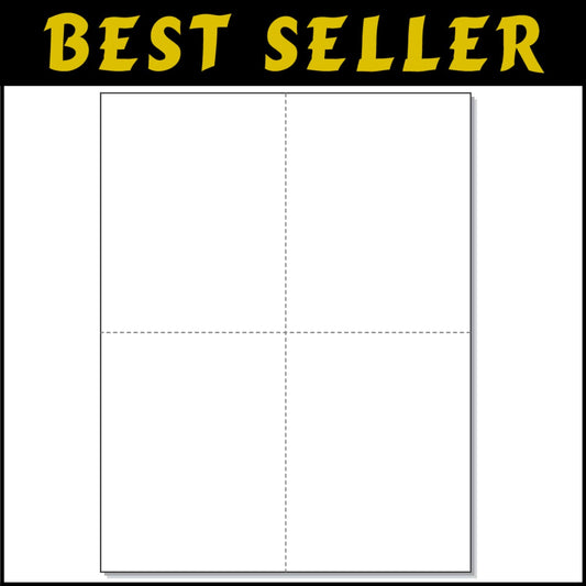 Versatile White Postcards 4-1/4" x 5-1/2" - Perfect for All Your Printing Needs