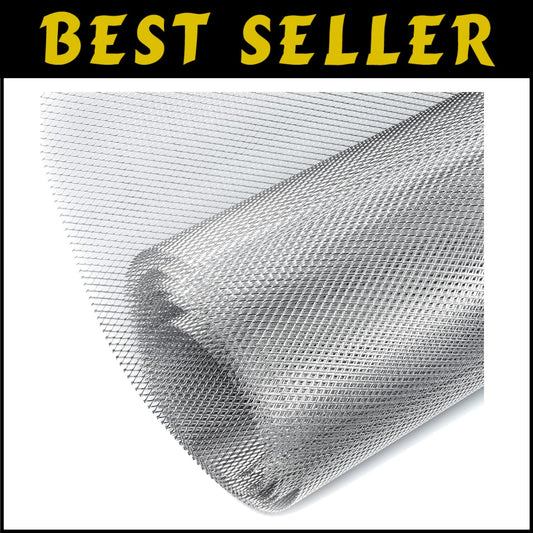 Universal Aluminum Alloy Car Grill Mesh - 6x12mm Rhombic Insert, DIY Friendly