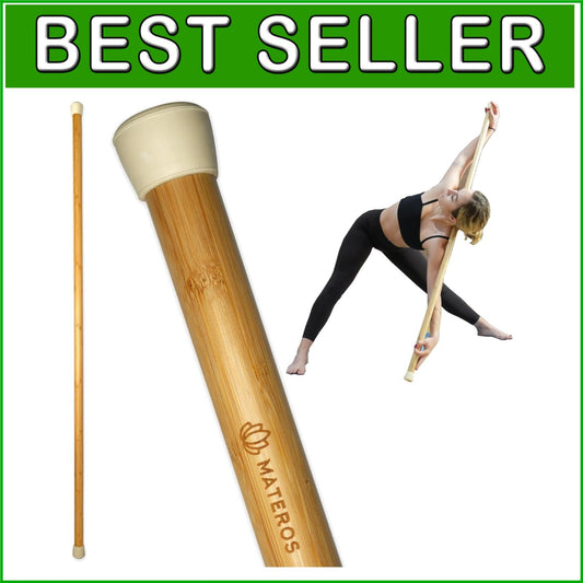 5ft Bamboo Yoga Stick - Balance and Mobility Aid for Stretching & Flexibility