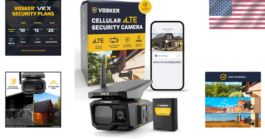 Battery-Powered 4G-LTE Outdoor Camera - Motion Activated, IP65 Weather-Resistant