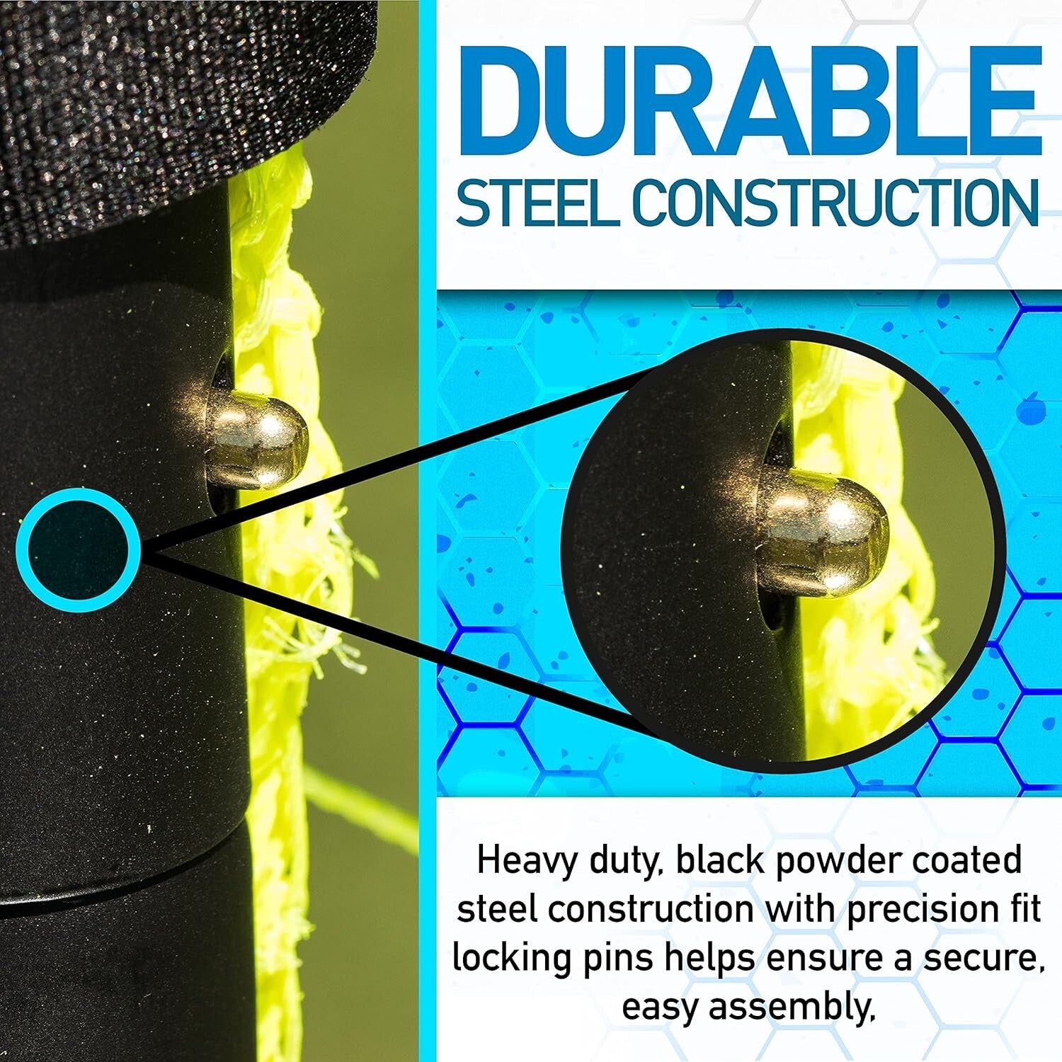 Competition-Grade 6' x 4' Soccer Goals - Lightweight & Easy to Assemble