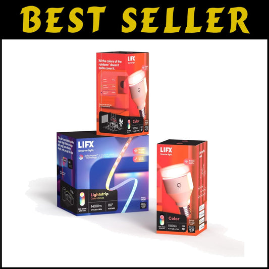 Responsive 80" LED Lightstrip and Two Smart Bulbs - Ultimate Color Experience