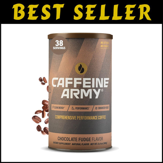 Sustained Energy Chocolate Fudge Coffee - 15 Ingredients for Peak Performance