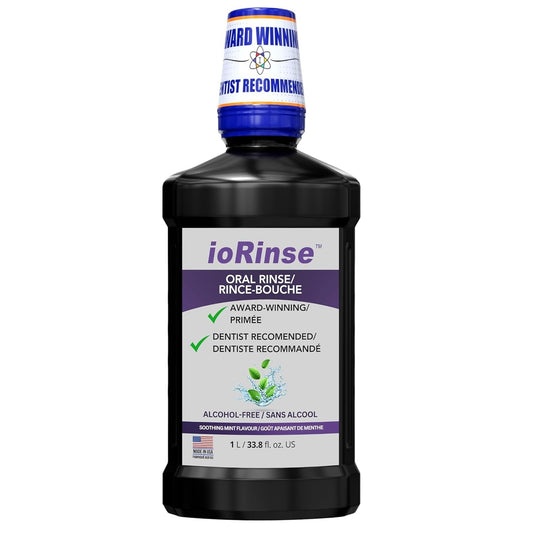 Fast-Acting ioRinse MR Mouthwash - Trusted Relief for Ulcers & Dry Mouth - 1L