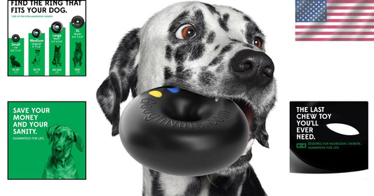 Virtually Indestructible Heavy Duty Dog Toy for Pit Bulls & German Shepherds