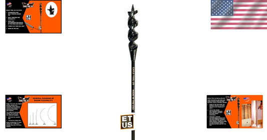 Aggressive Self-Feeding 3/4Inch Auger Bit, 36-Inch Long with Wire Fishing Holes