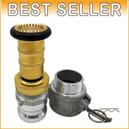 Professional 1.5 Inch Fire Hose Nozzle with Aluminum Fitting - 100 PSI Power