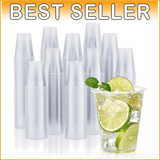 Bulk 2000 Count 12 OZ Plastic Cups - Ideal for Cold Beverages and Gatherings