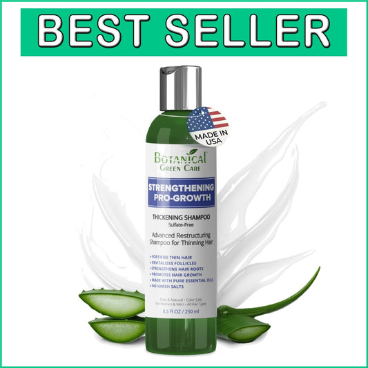 Pro-Growth Shampoo for Thinning Hair - DHT Blocker, Fuller & Stronger Strands