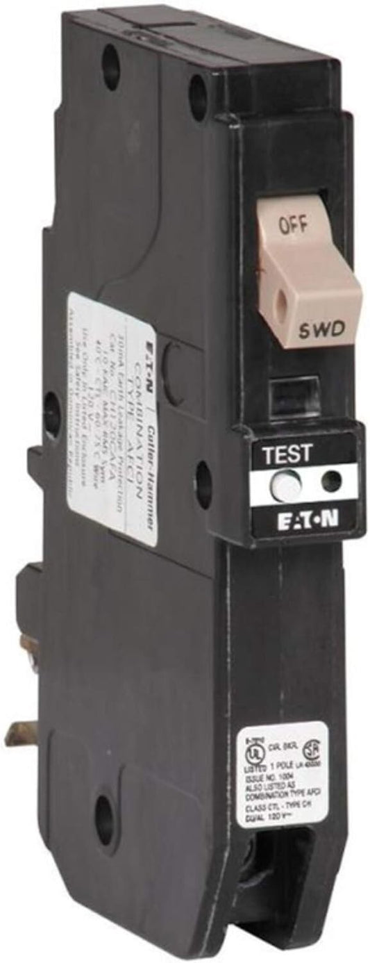 Durable 20 Amp Plug-In Circuit Breaker with AFCI/GFCI Features - Compact Size