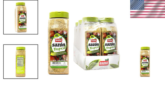 1.75 lb Pack of 6 Sazon Tropical - Kosher Seasoning for Flavorful Cooking