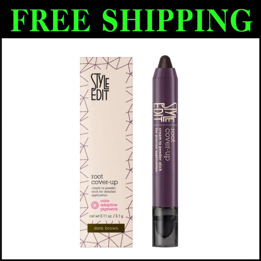 Precision Sponge Tip Dark Brown Hair Root Touch Up Stick for Fast Coverage