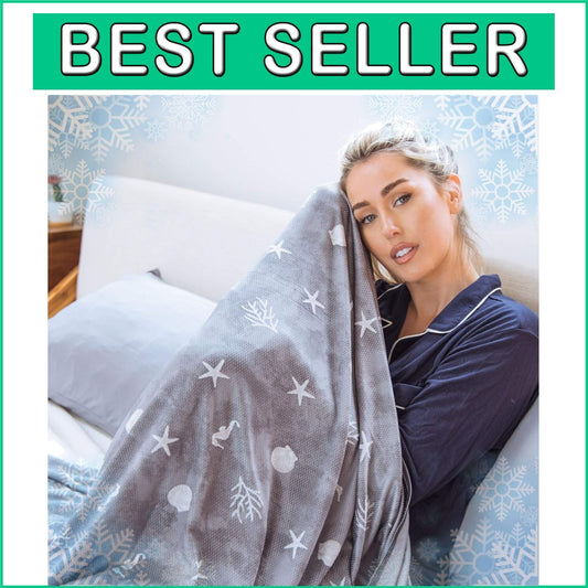 Breathable Double-Sided Cooling Blanket - 60”x90” for Night Sweats & Hot Weather