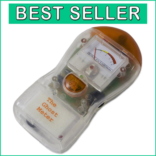 Transparent Ghost Meter EMF Sensor - Compact Battery-Powered Paranormal Detector