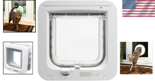 Elegant Microchip Cat Flap - Selective Entry Door with One-Button Programming