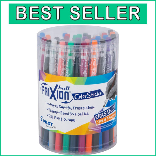 FriXion ColorSticks Erasable Pen Set - 36 Assorted Colors, Perfect for All Ages