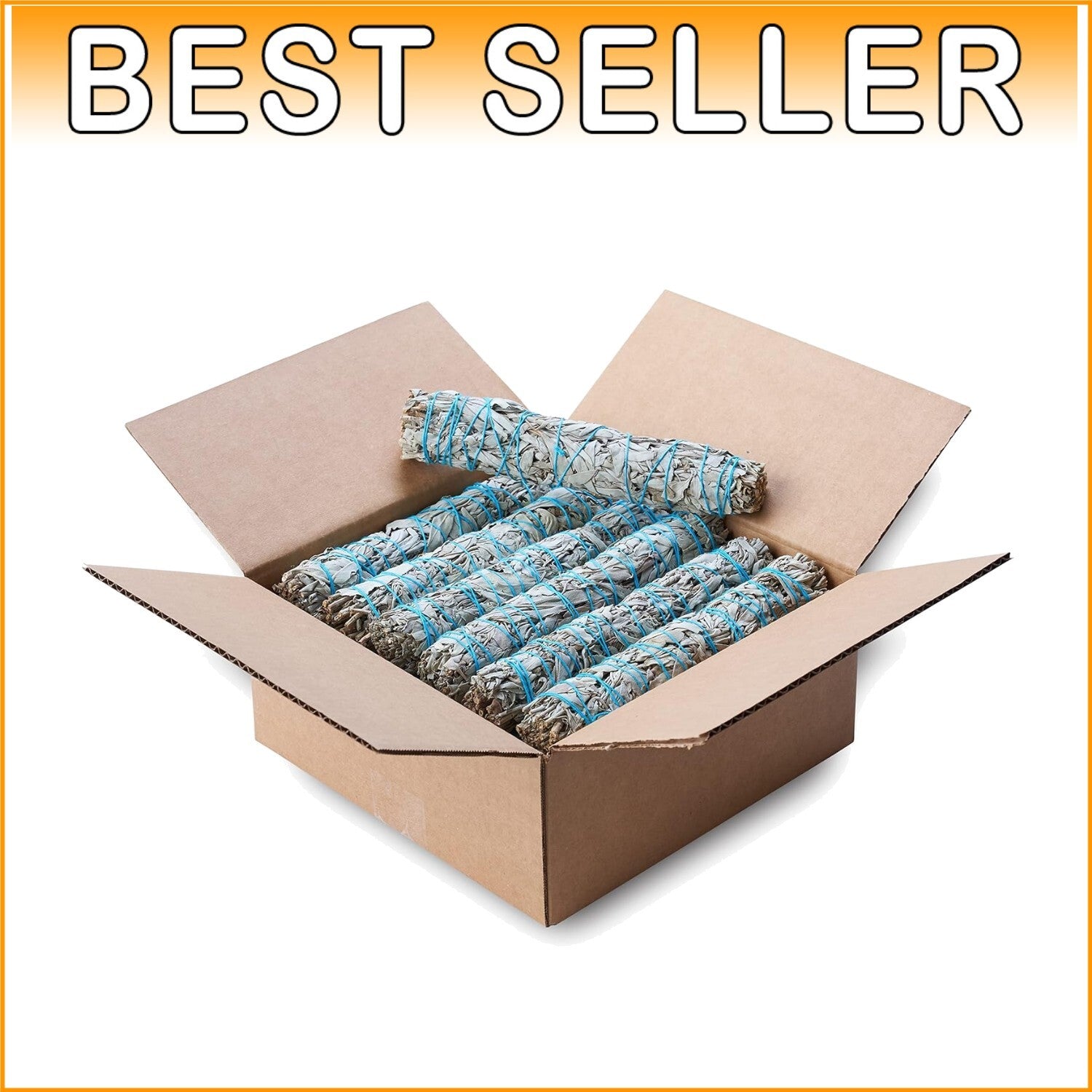 Wholesale 9" White Sage Smudge Sticks - 24 Bundles for Spiritual Growth
