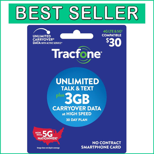 30-Day Unlimited Talk, Text, and 3GB Data Plan - Affordable Tracfone Solution