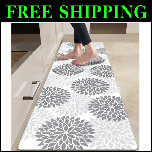 Large 20"x71" Waterproof Kitchen Runner - Cushioned & Slip-Resistant Comfort