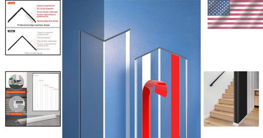 Durable Self-Adhesive Edge Protectors for Furniture & Walls – 2 PCS Clear Design