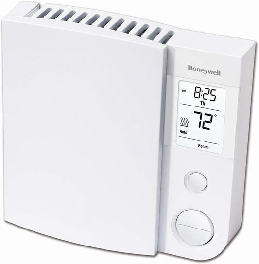 Compact Programmable Thermostat with Backlit Display for Home Electric Heaters