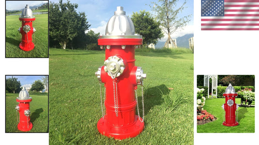 Colorful 17.5" Resin Fire Hydrant Dog Pee Post - Perfect for Potty Training!