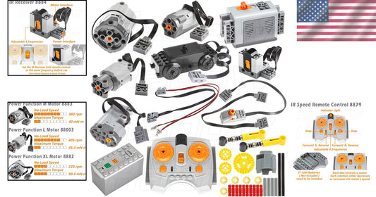 Comprehensive LEGO Technic Motor Set with Remote Control for Creative Builds