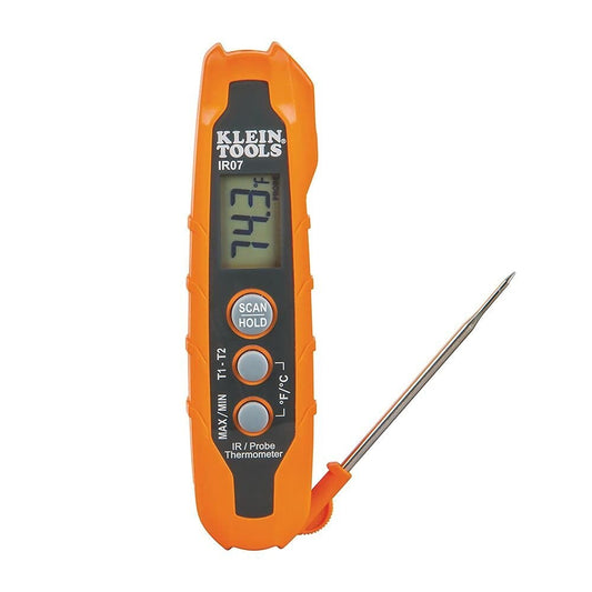 Versatile Dual Infrared and Probe Thermometer with Laser Pointer - Wide Range