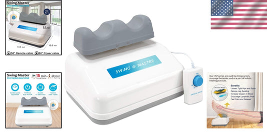 Compact Swing Master Chi Machine - Gentle Muscle Stimulation with Remote Control